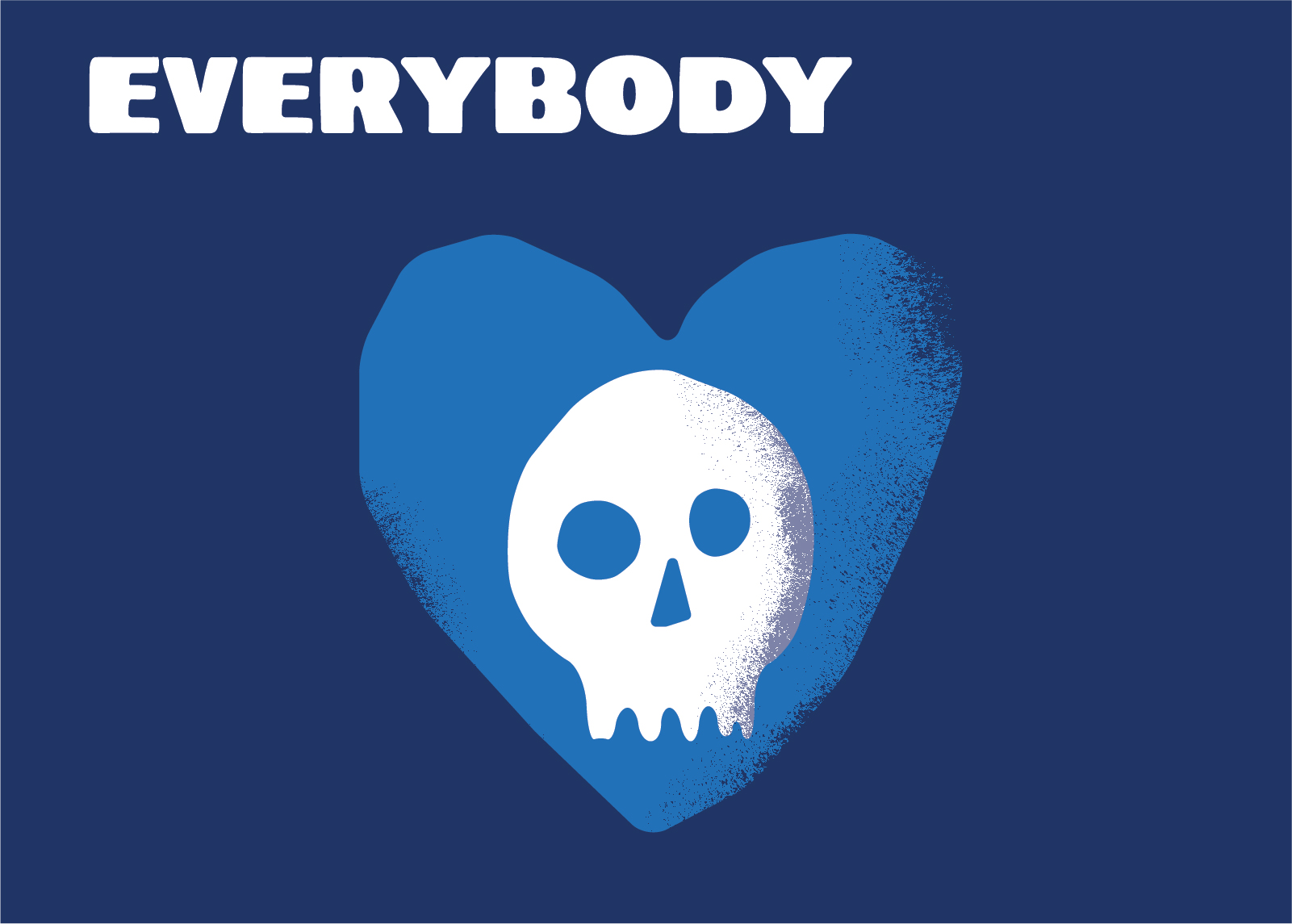 Show logo: Drawing of a skull superposed on a heart